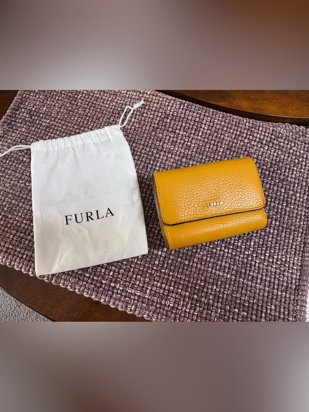 Furla Babylon S Compact Trifold Wallet Clean Marigold